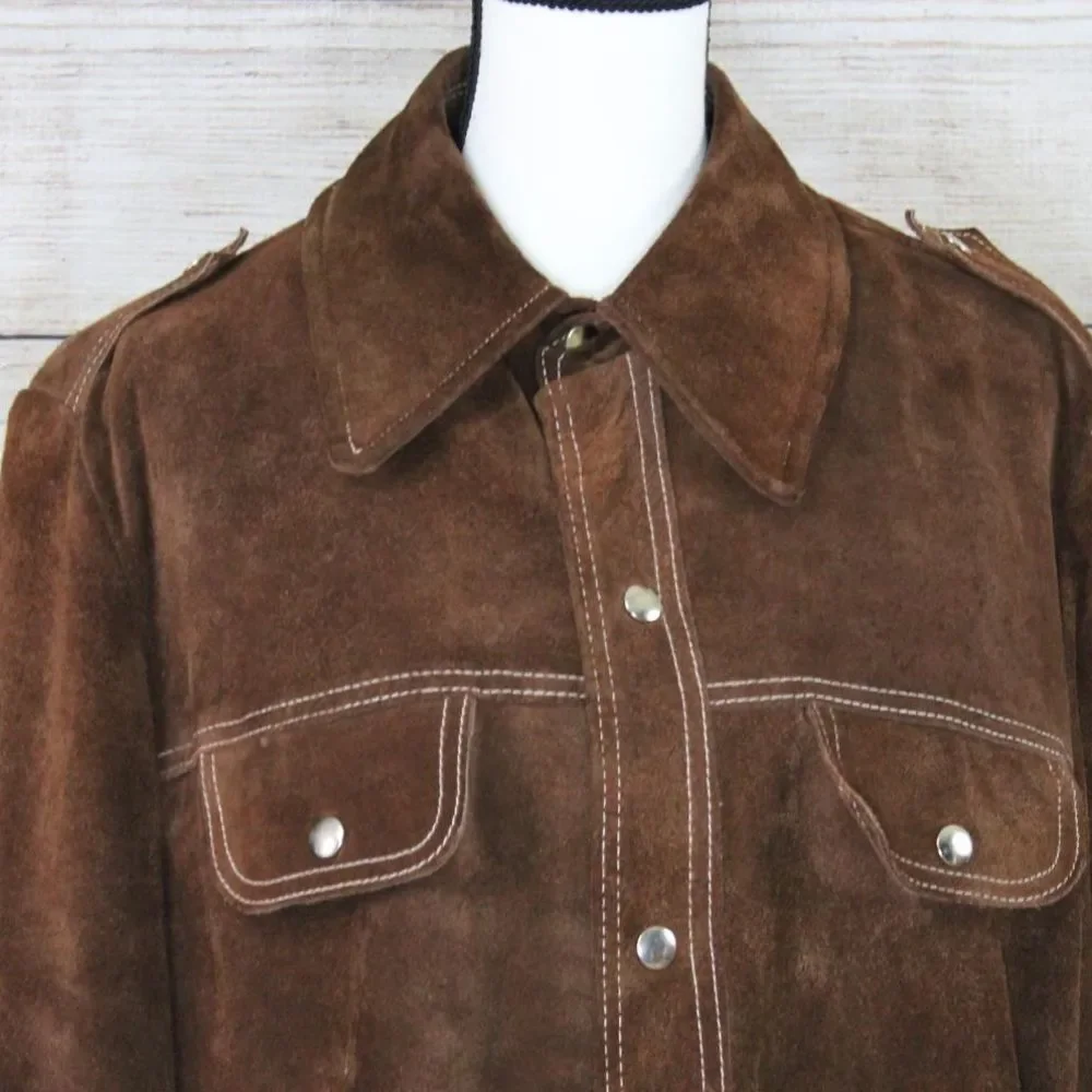 vintage Montgomery ward leather jacket - Picture 2 of 6